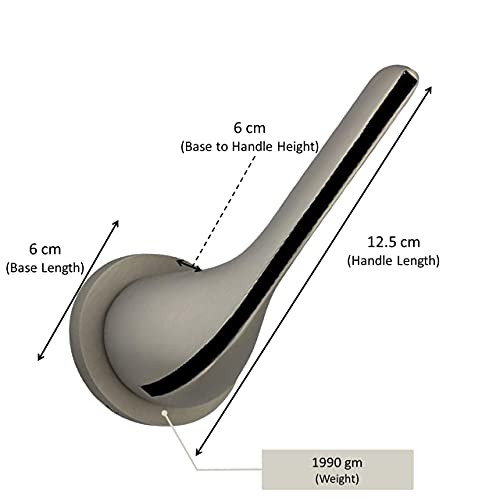 Atom Mortise Rose Door Handle Set with Lock Body | Satin Black Finish | 3 Keys 10 Inch Lock Body | 6 Lever Double Stage Lockset for Door, Main door, home door, Bedroom, Living Room, O-39Rose