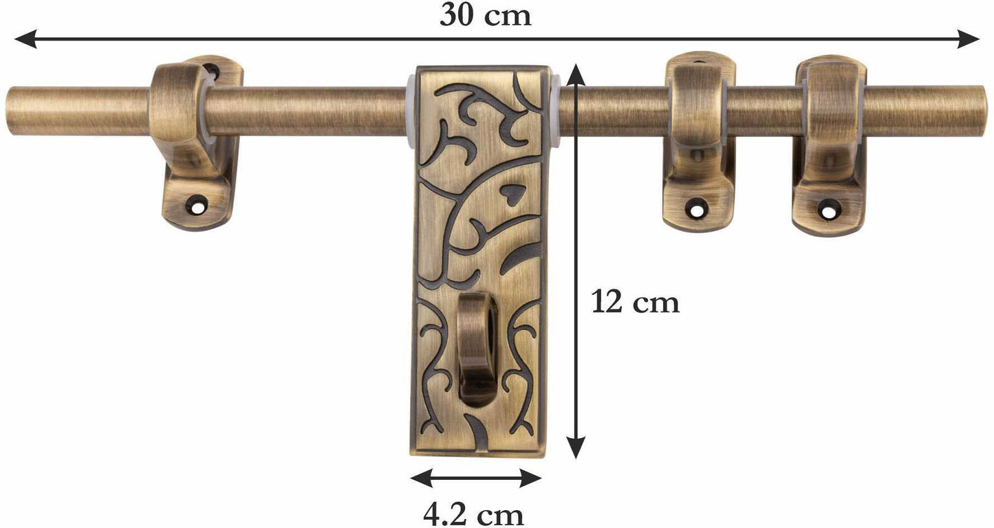 Atom Zinc Aldrop | Brass Antique Finish | For Doors, Main Door, Home door, Bathroom door, kitchen Door, Living Room, bedroom, AD-WZA004