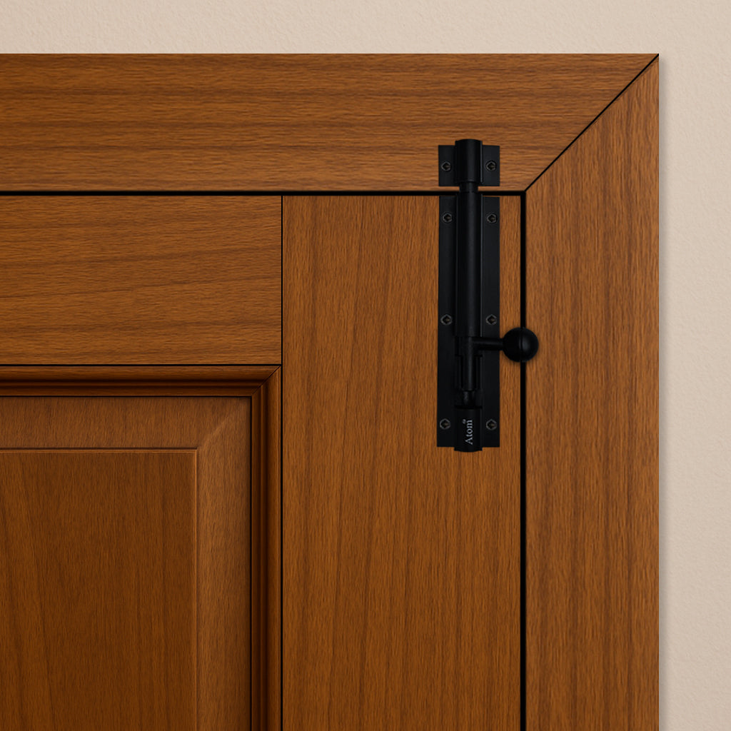 Aluminium Tower Bolt, Black Matt Finish (TB001)