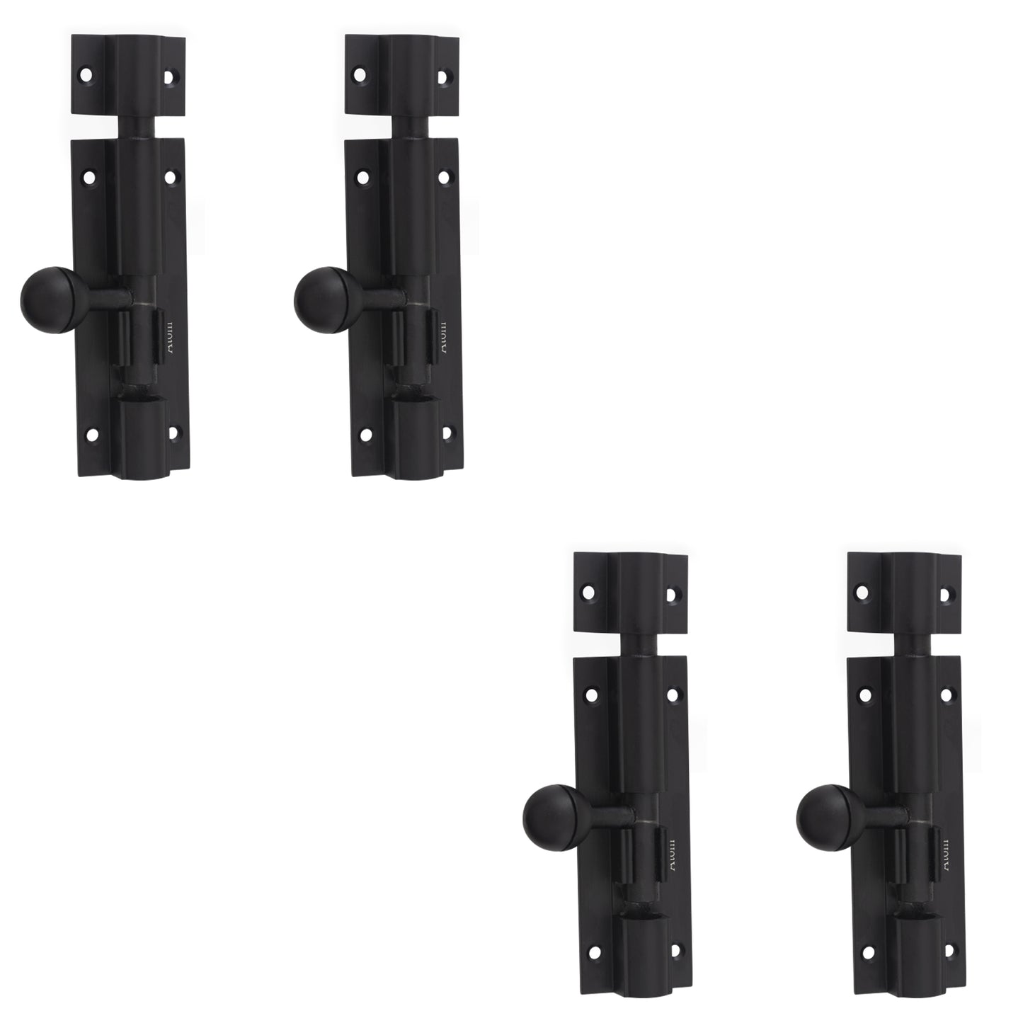 Aluminium Tower Bolt, Black Matt Finish (TB001)