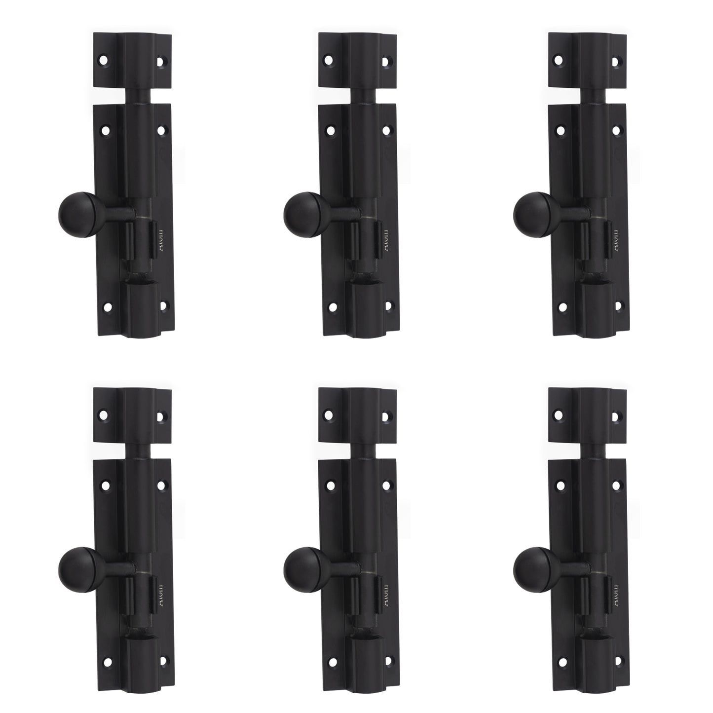 Aluminium Tower Bolt, Black Matt Finish (TB001)