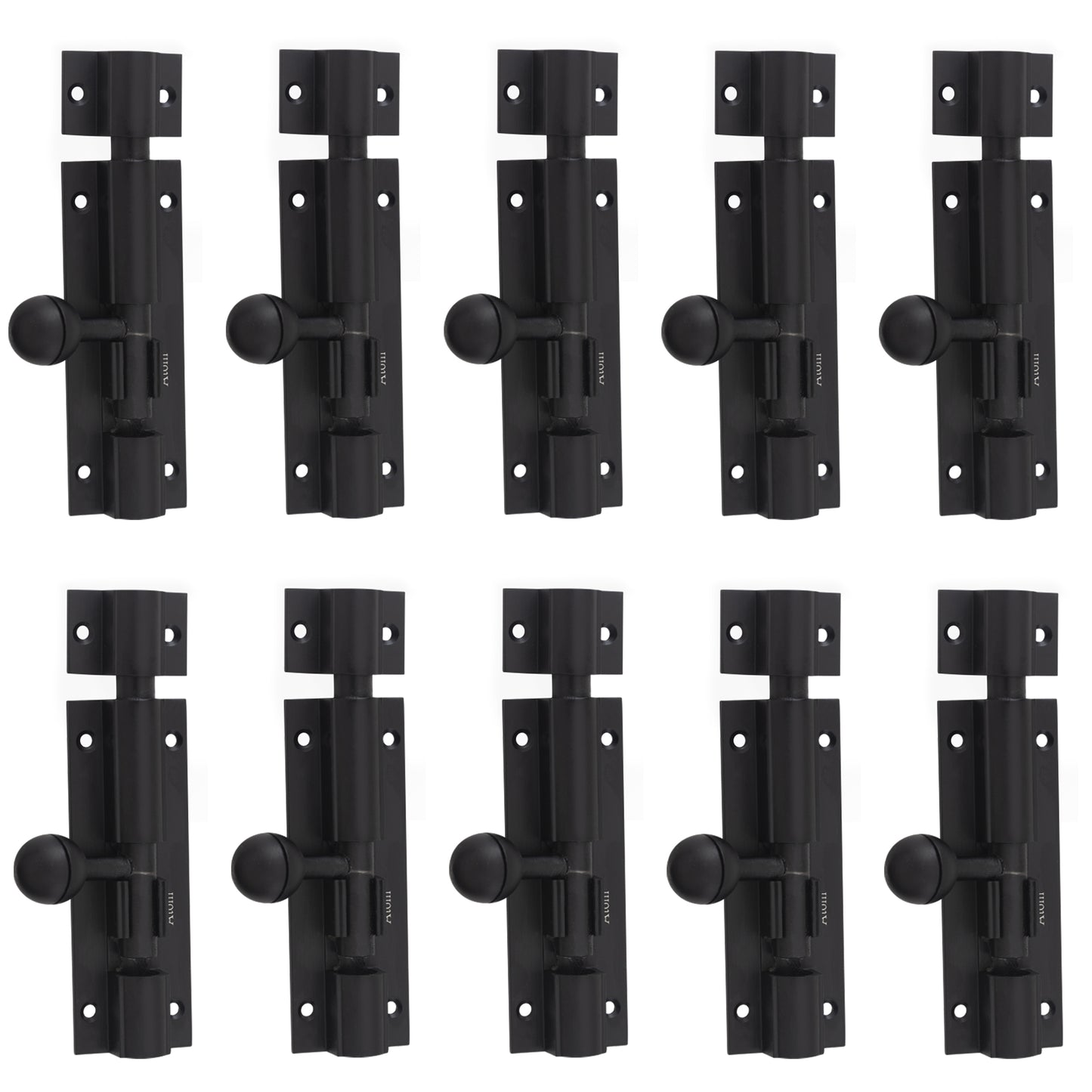 Aluminium Tower Bolt, Black Matt Finish (TB001)