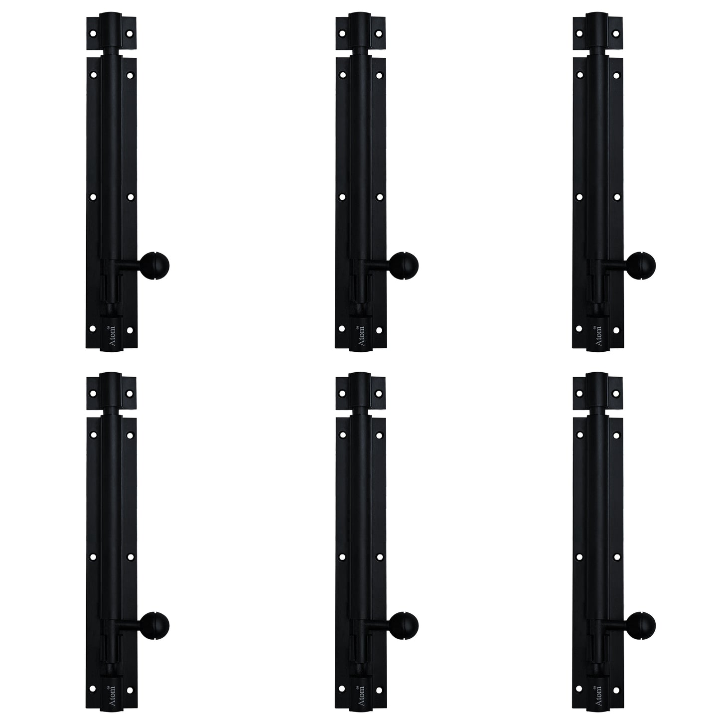 Aluminium Tower Bolt, Black Matt Finish (TB001)