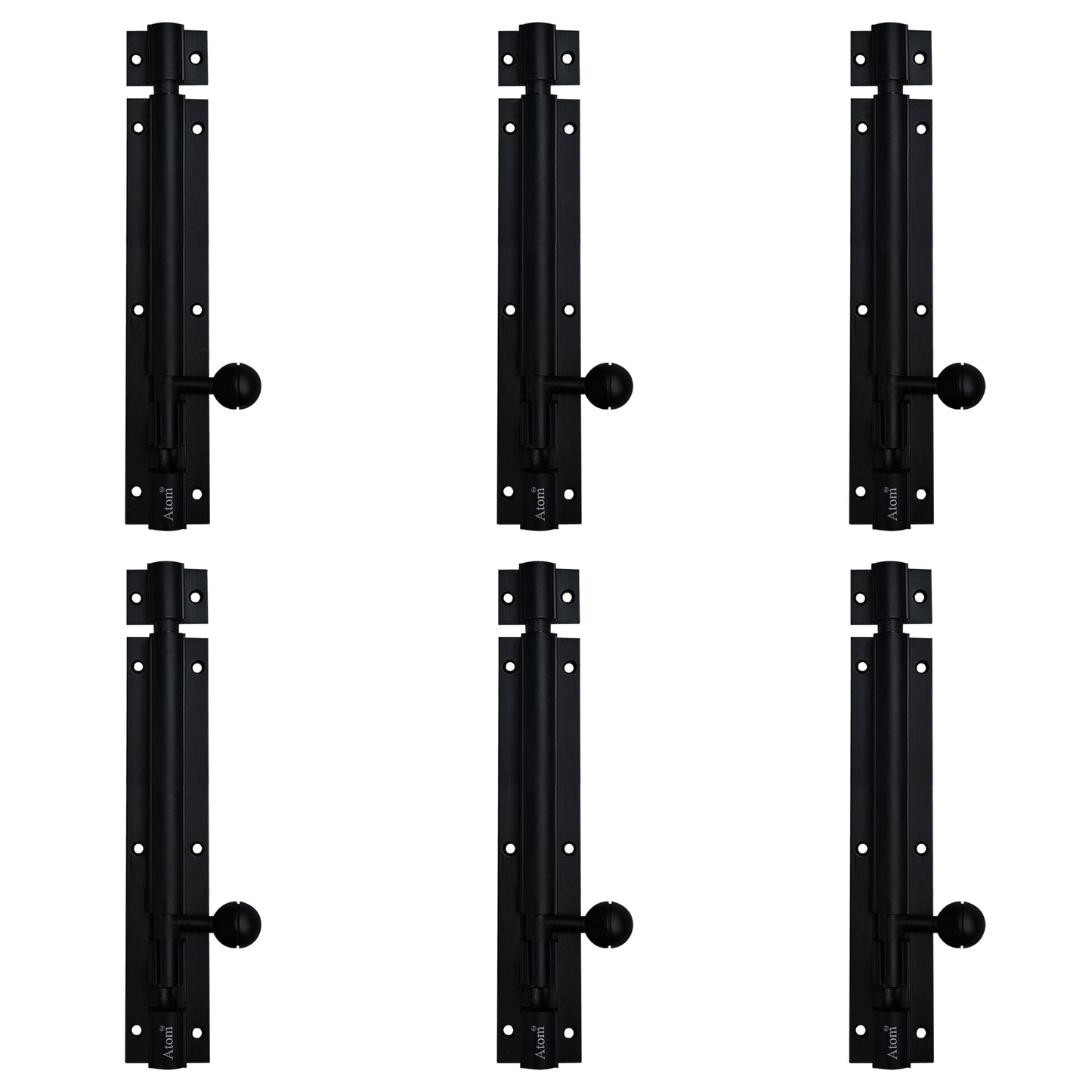 Aluminium Tower Bolt, Black Matt Finish (TB001)
