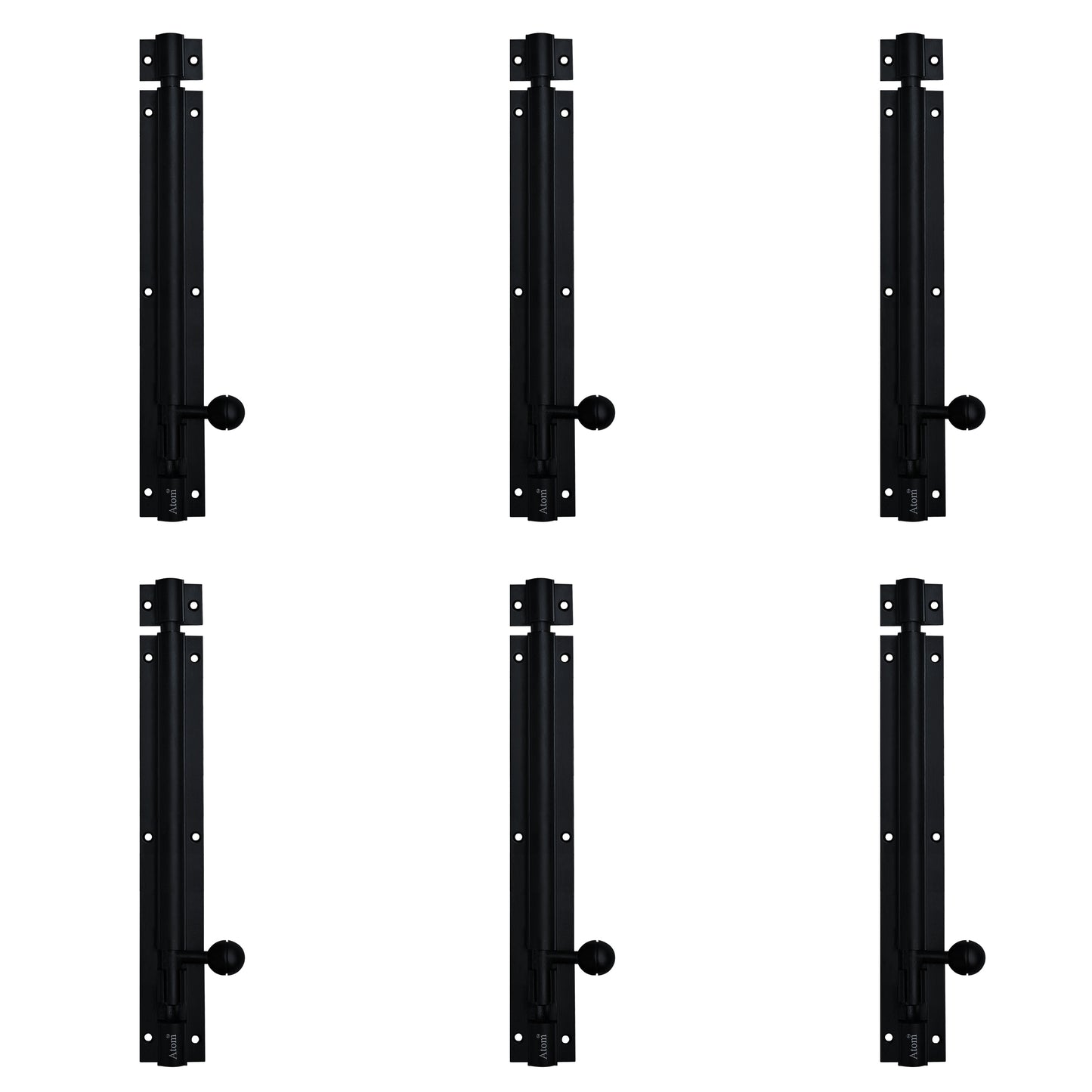 Aluminium Tower Bolt, Black Matt Finish (TB001)