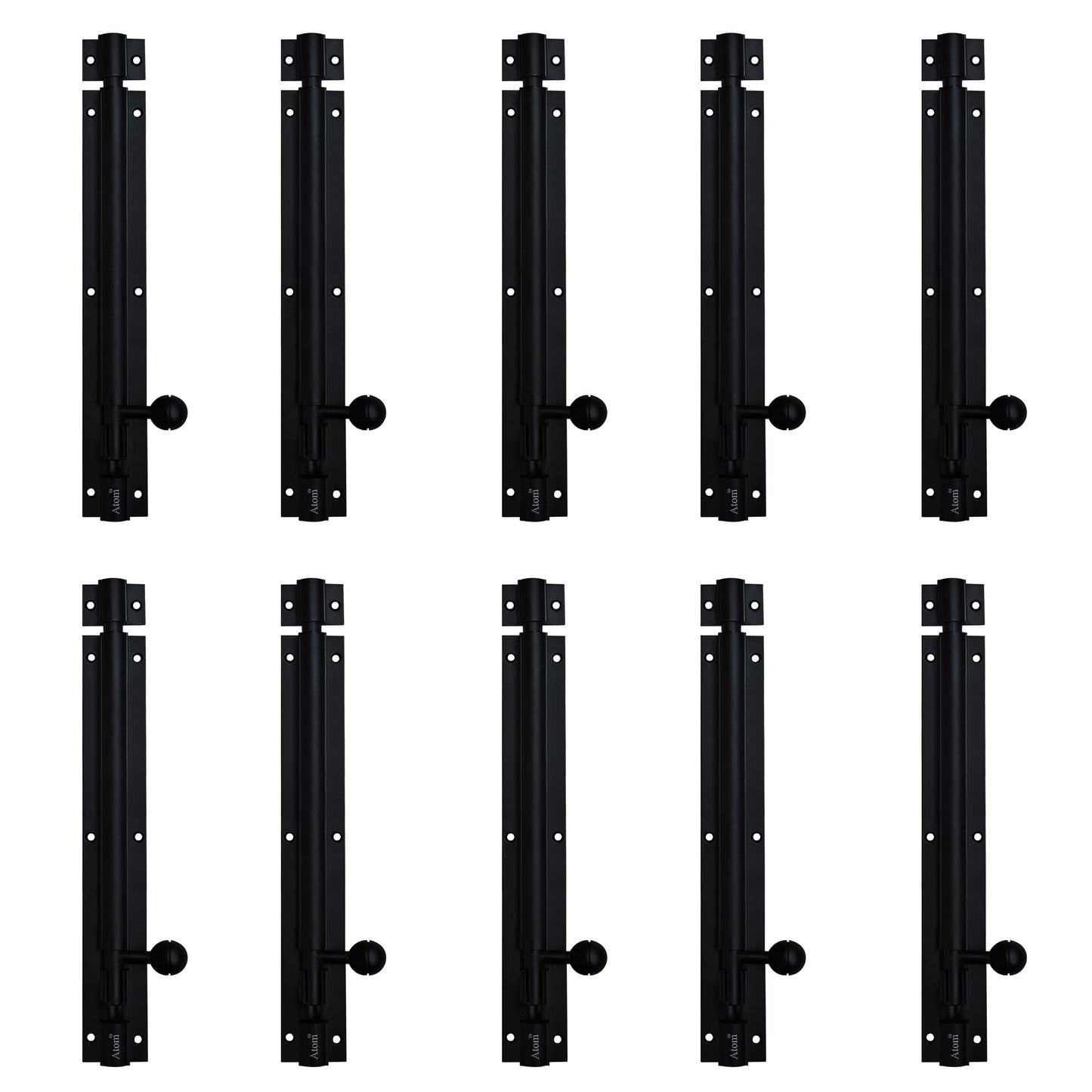 Aluminium Tower Bolt, Black Matt Finish (TB001)