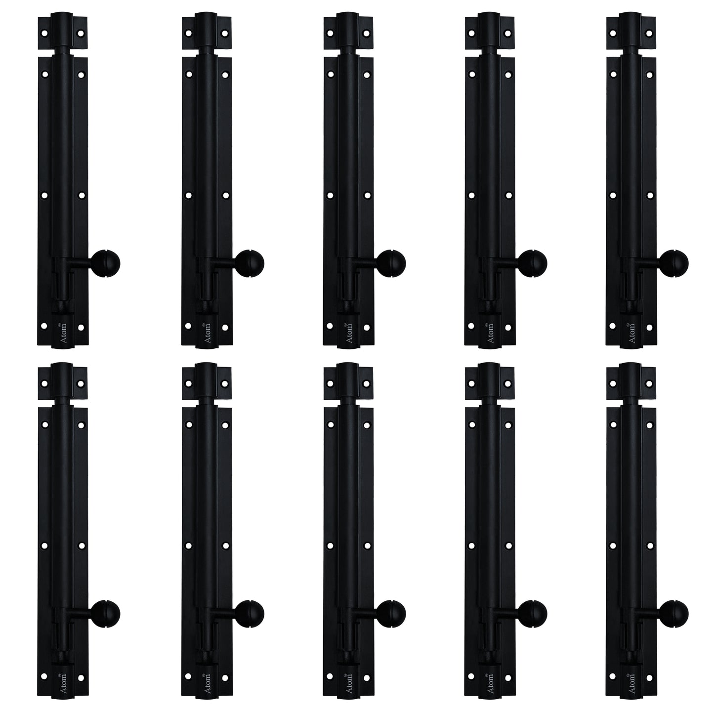 Aluminium Tower Bolt, Black Matt Finish (TB001)