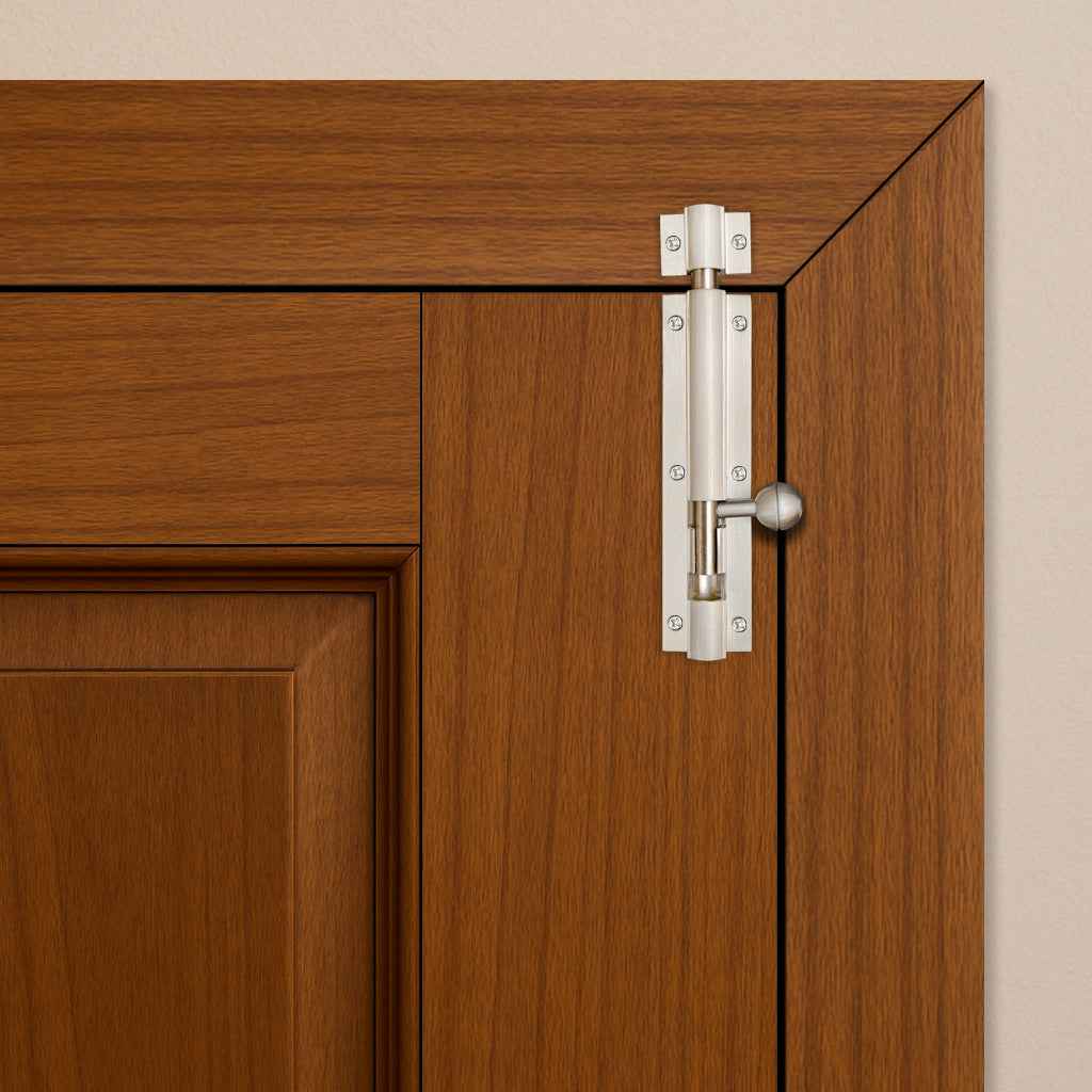 Aluminium Tower Bolt, Silver Satin Finish (TB001)