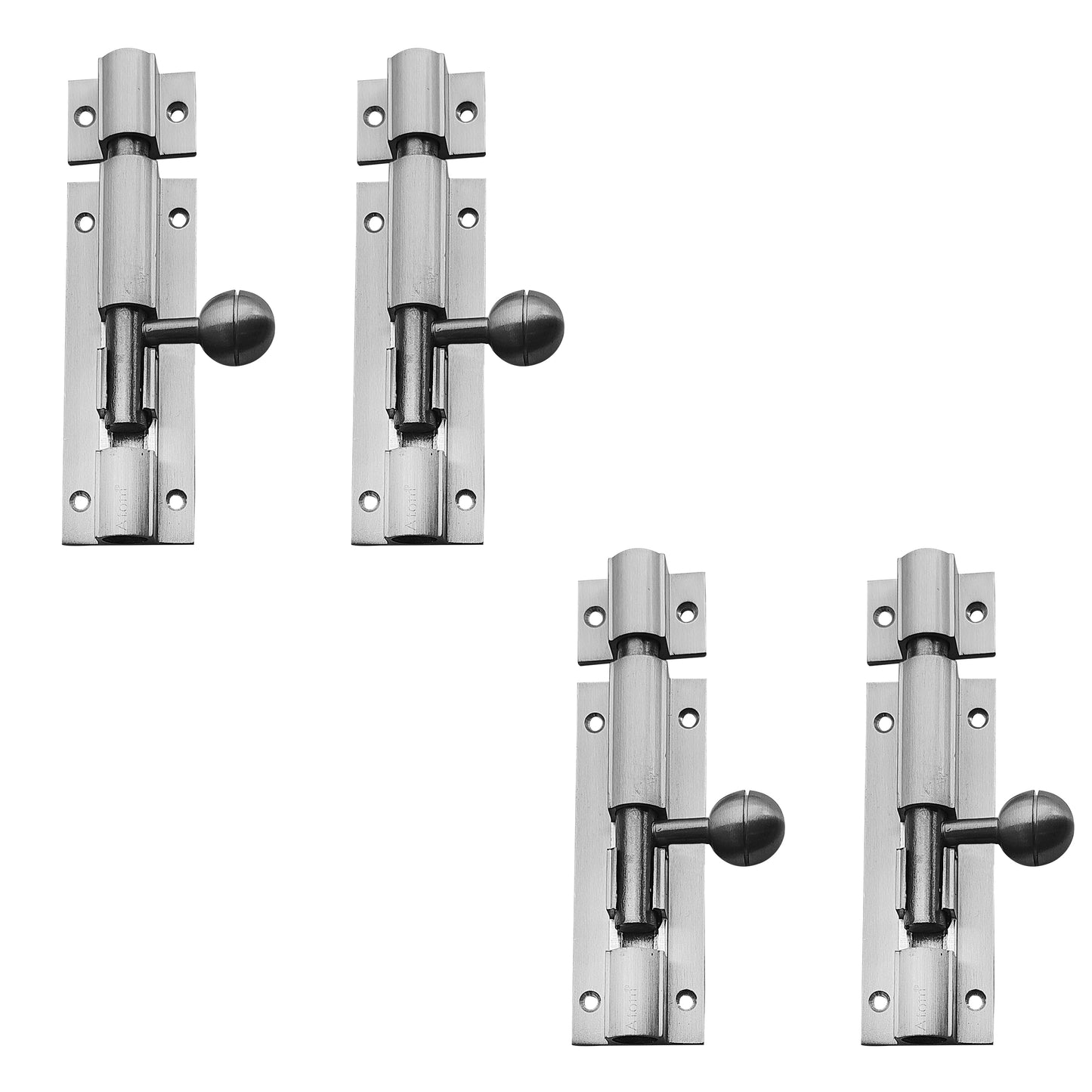 Aluminium Tower Bolt, Silver Satin Finish (TB001)