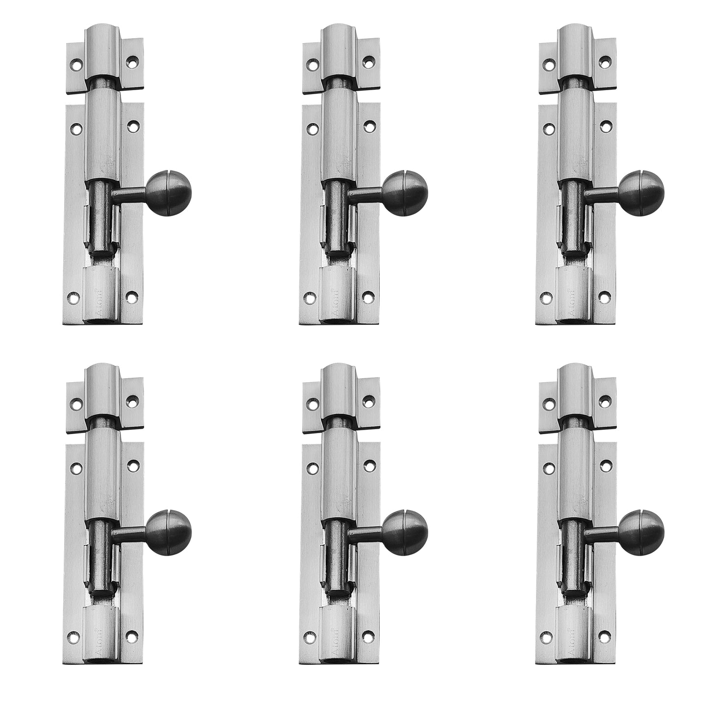 Aluminium Tower Bolt, Silver Satin Finish (TB001)