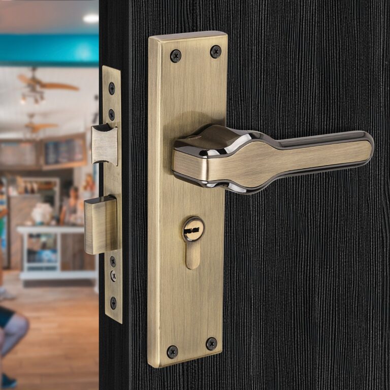 Heavy Duty Zinc Mortise Door Lock, Brass Antique Finish (8 inch) (O67)
