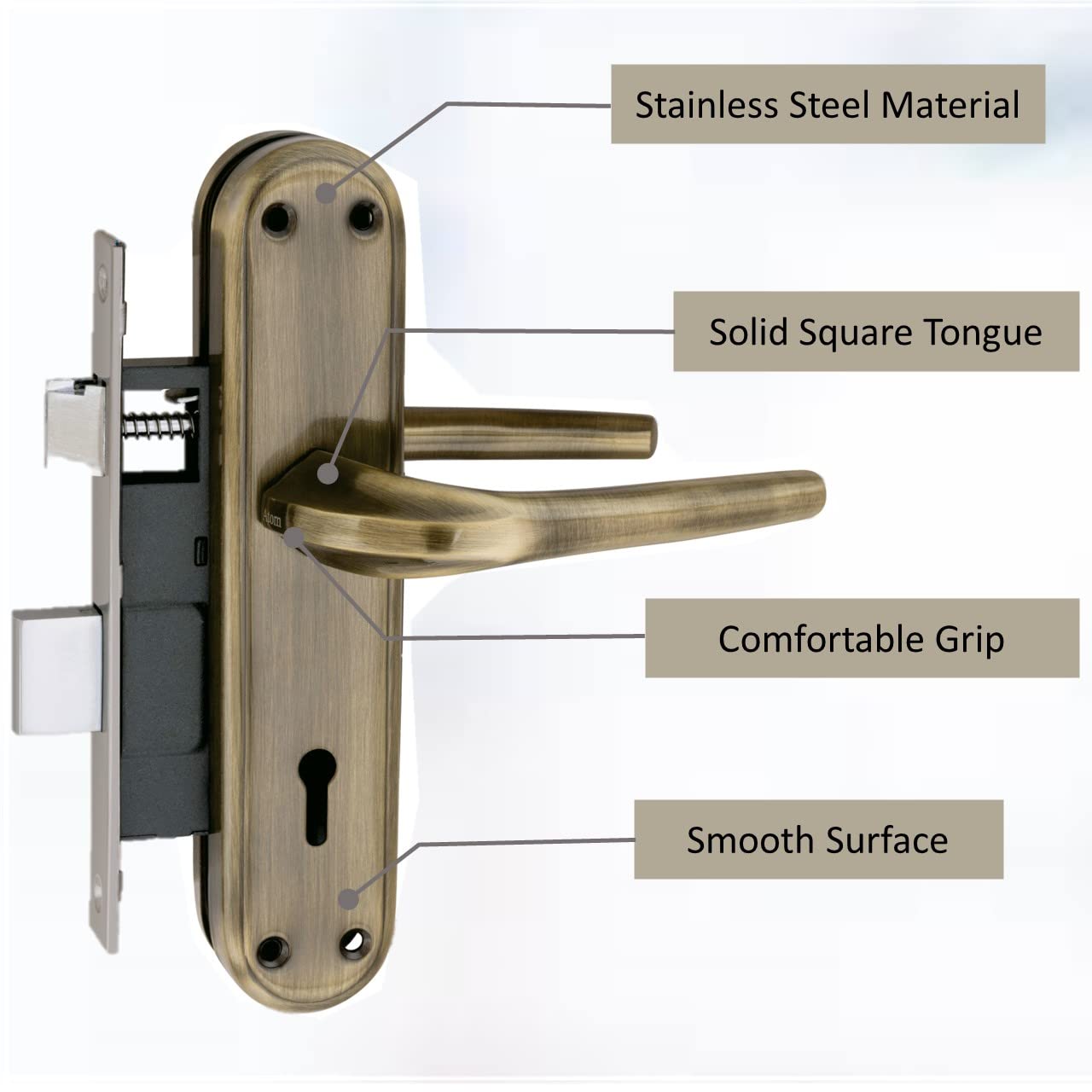 Mortise Handle With Lock Set (8inch) (ORBIT)
