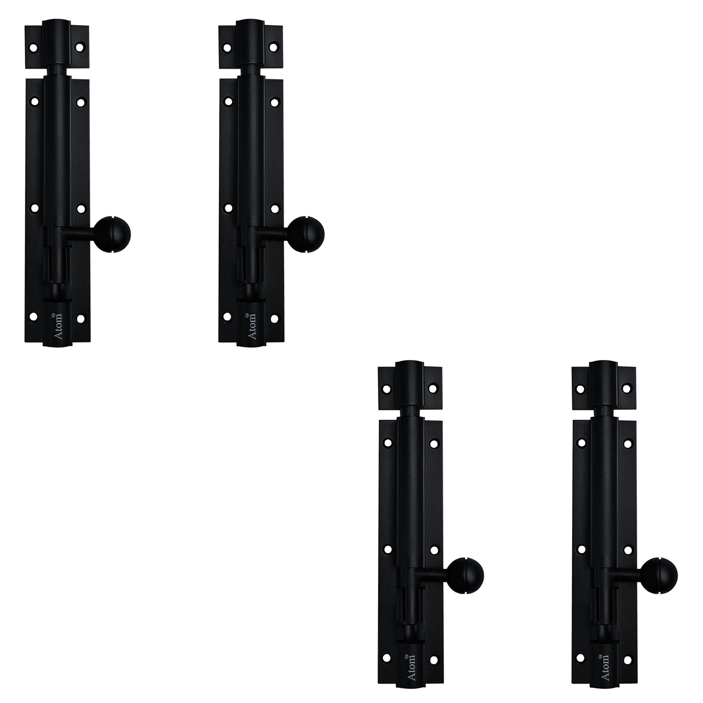 Aluminium Tower Bolt, Black Matt Finish (TB001)