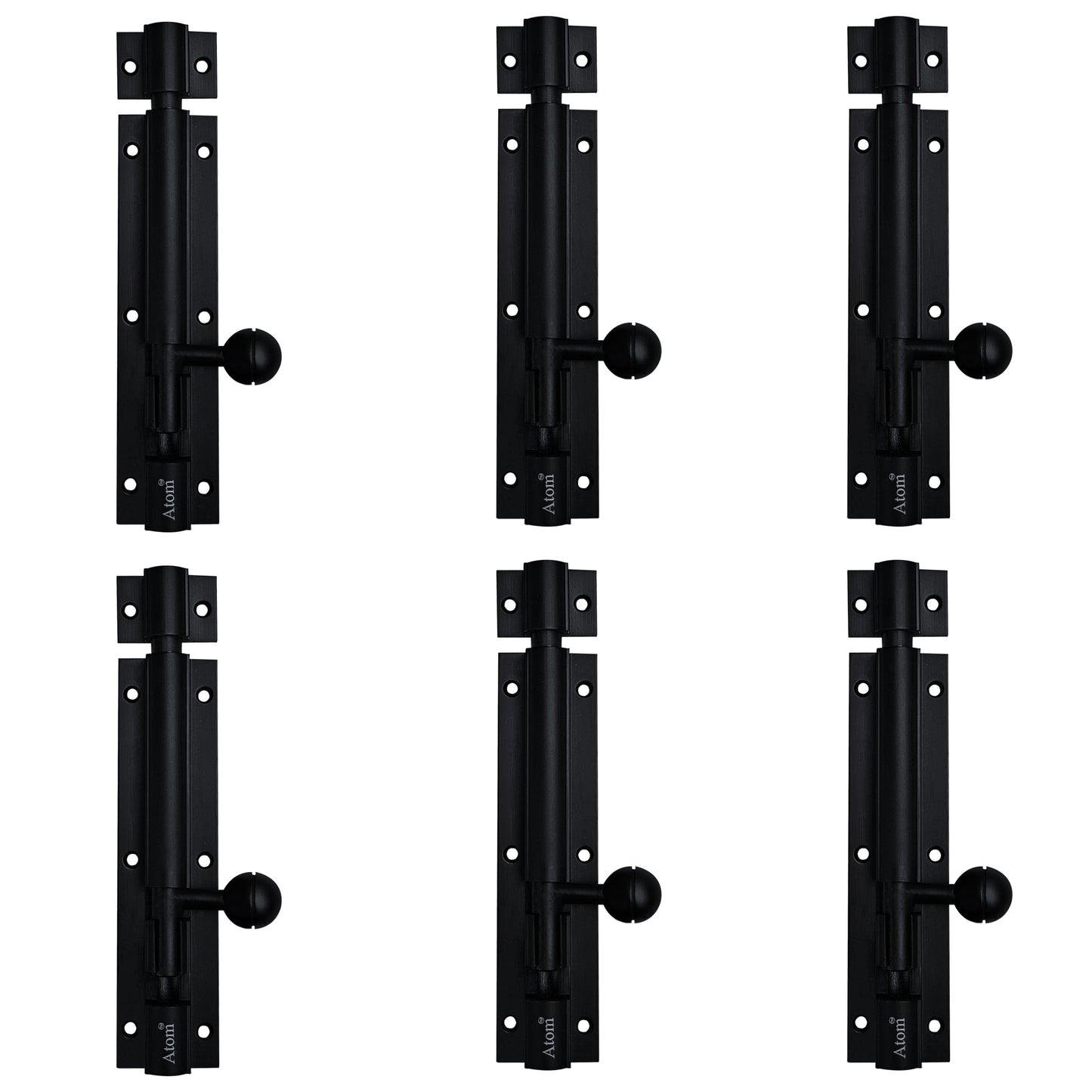 Aluminium Tower Bolt, Black Matt Finish (TB001)