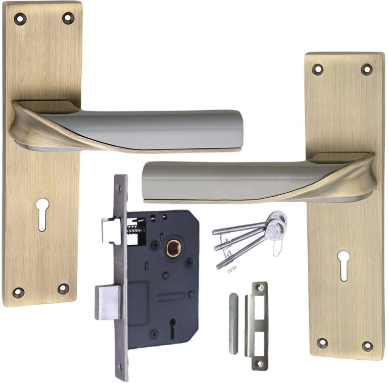 Heavy Duty Zinc Mortise Door Lock, Finish Brass Antique (8 inch) (O-56)