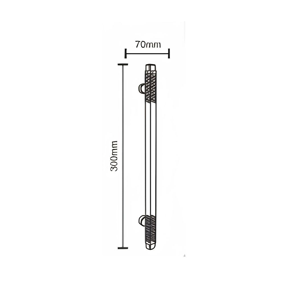 Aluminium Pull Handle Black PVD GOLD Finish PH-BLOSSIE