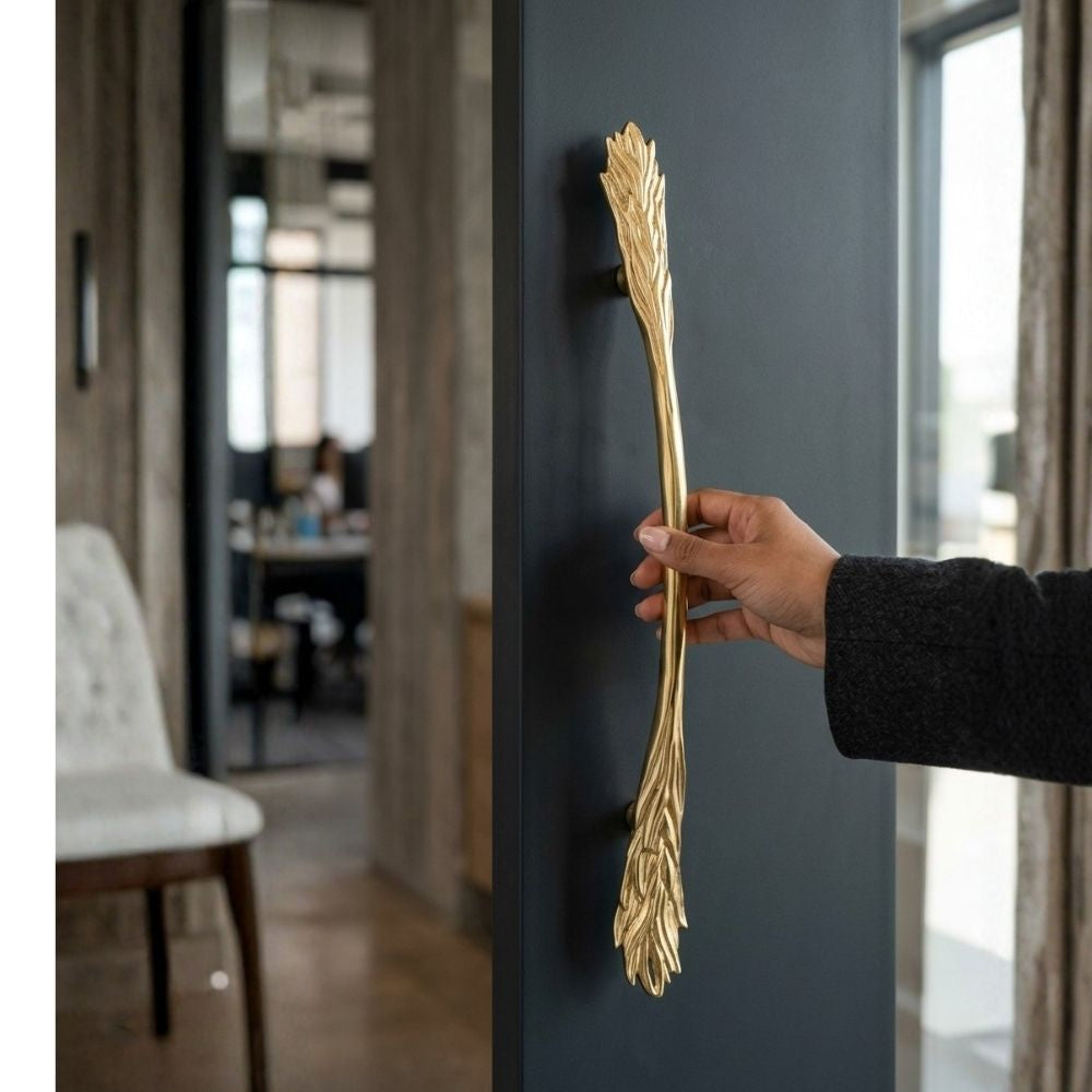 PVD Gold Pull Handle TAIL | Designer Door Pull Handle