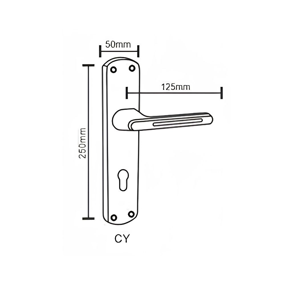 SS/Antique Mortice Handle RUDRA G.O Series