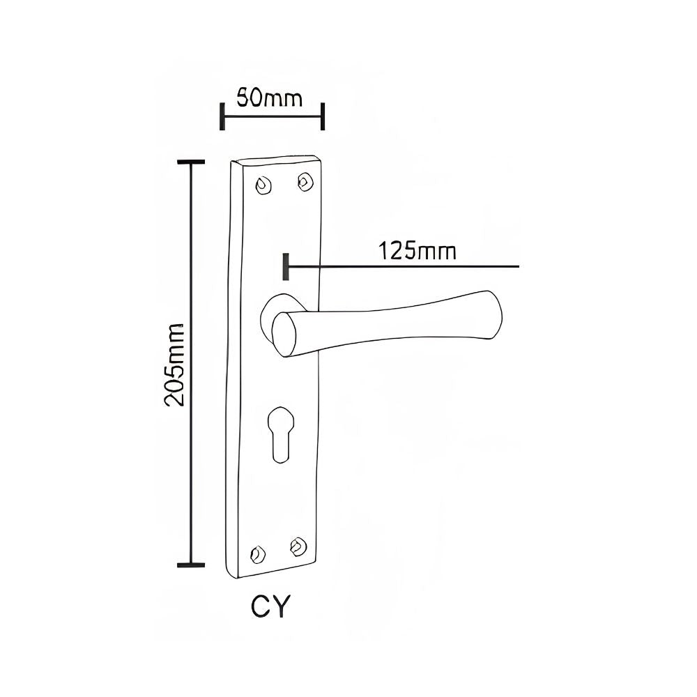 SS/G.O Series Mortice Handle Finish (ZSM-A10)