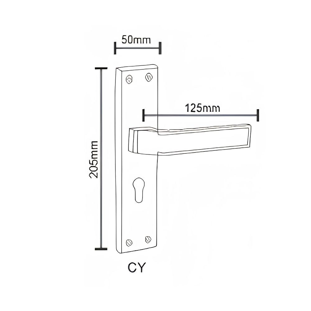 SS/G.O Series Mortice Handle Finish (ZSM-A11)