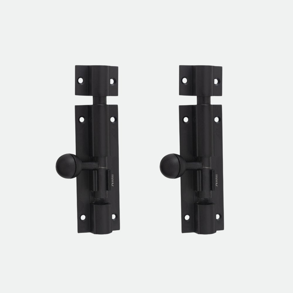 Aluminium Tower Bolt, Black Matt Finish (TB001)