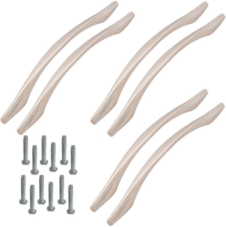 Zinc Cabinet Handle, Finish Silver Satin & CP, (6 Pack) (CH218)