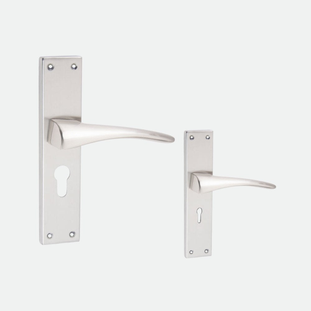 Heavy Duty Aluminium Mortise Door Lock, Silver Satin Finish (8 inch) (AL-62)