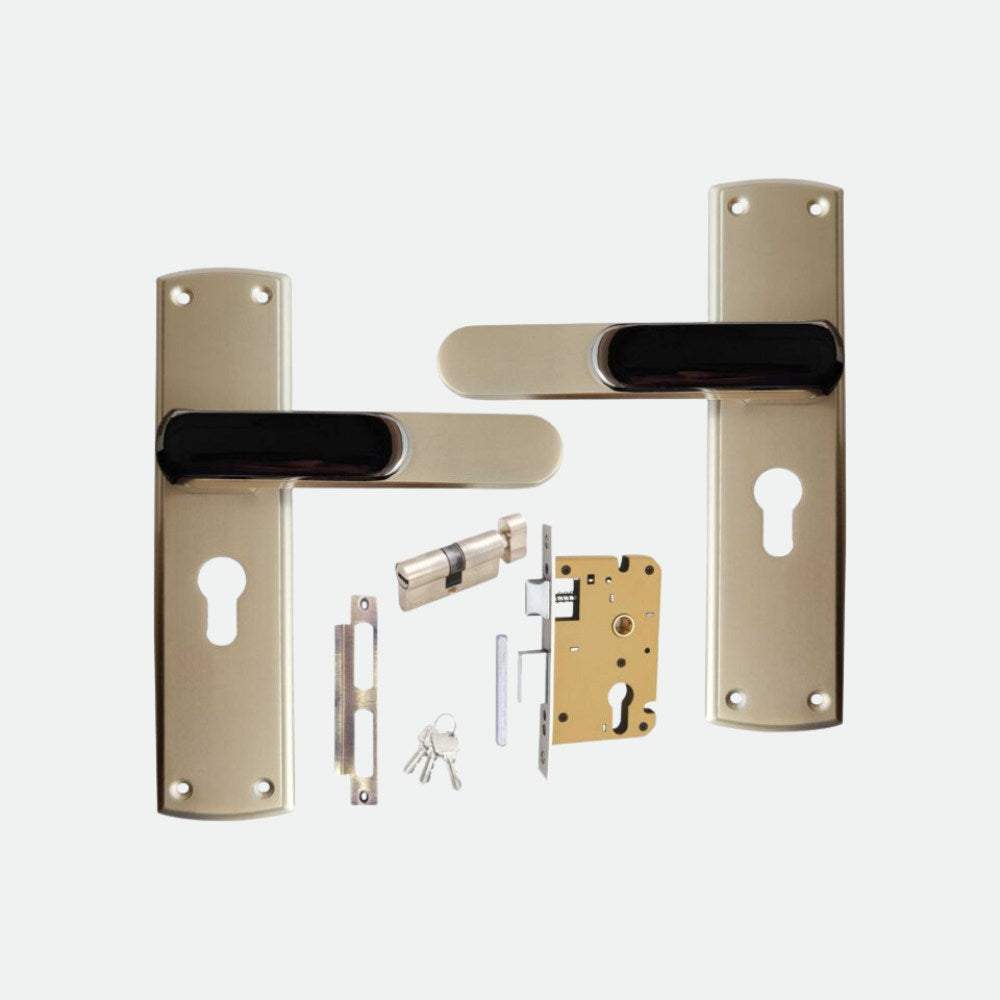 Heavy Duty Zinc Mortise Door Lock , Finish Satin Black (8 inch) (O-59)