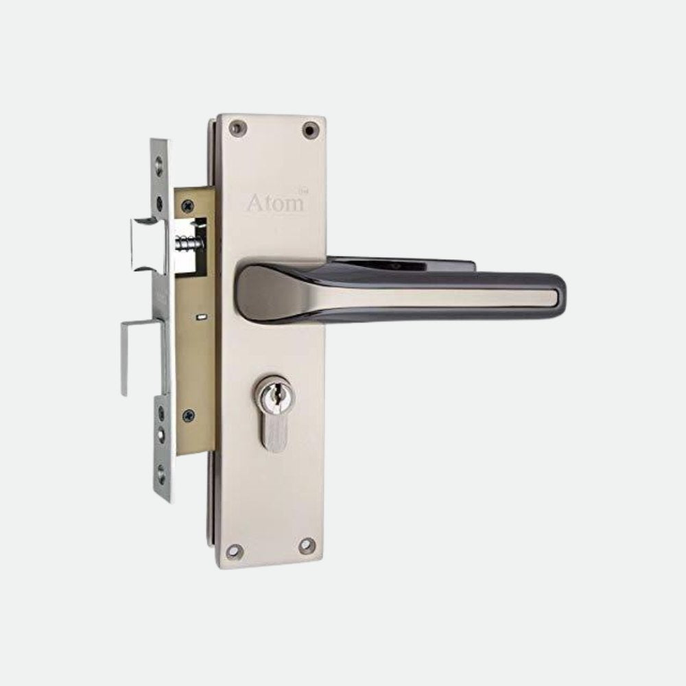 Heavy Duty Zinc Mortise Door Lock, Finish Satin Black (8 inch) (Office O-45)