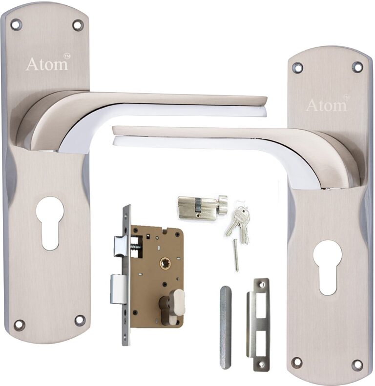 Heavy Duty Zinc Mortise Door Lock, Finish Silver Satin (8 inch) (Office O-46)
