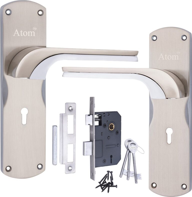 Heavy Duty Zinc Mortise Door Lock, Finish Silver Satin (8 inch) (Office O-46)