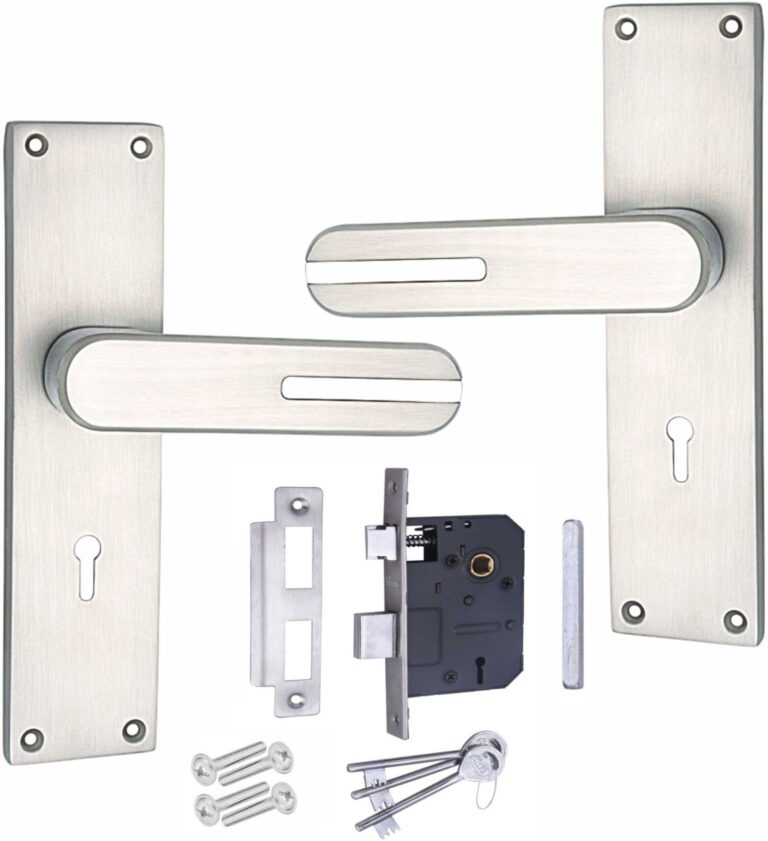 Heavy Duty Zinc Mortise Door Lock, Finish CP Satin (8 inch) (Office O-48)