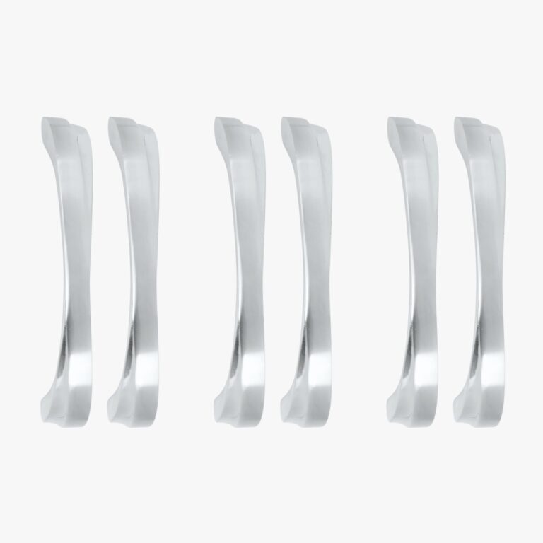 Zinc Cabinet Handle, Finish Black Matt, Brass Antique & CP, (6 Pack) (CH550)