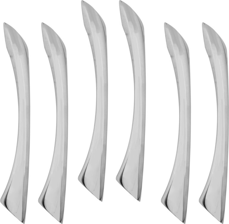 Zinc Cabinet Handle, Finish Silver Satin & CP, (6 Pack) (CH212)