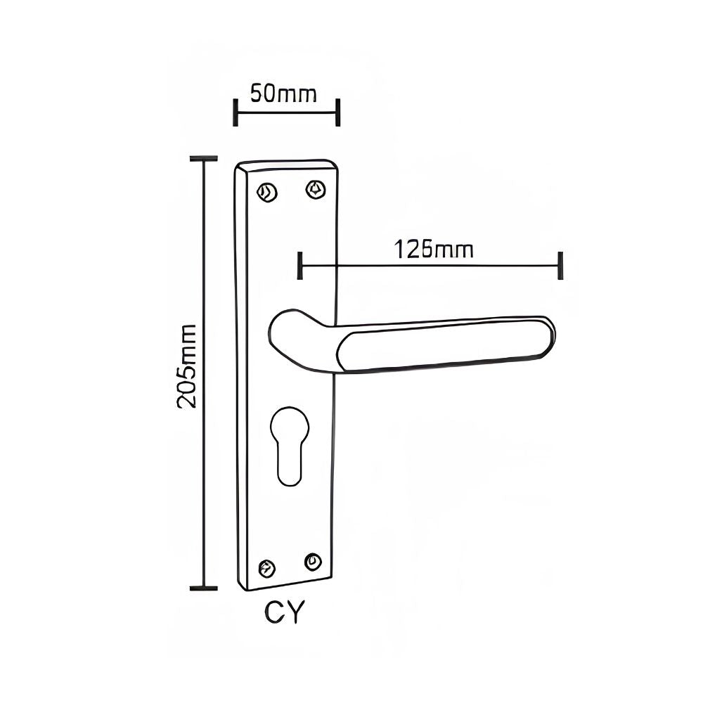 SS/G.O Series Mortice Door Handle (ZSM-A8)