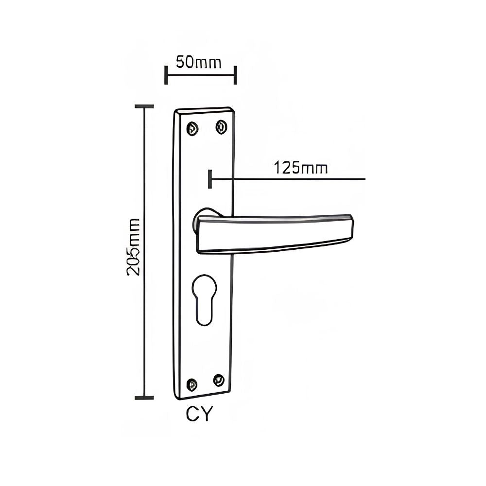 SS/G.O Series Mortice Handle Finish (ZSM-A9)
