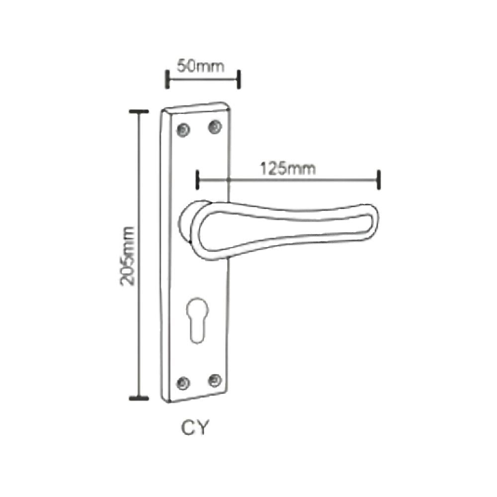 SS Mortice Handle G.O Series Finish Lever Handle (ZSM-A2)