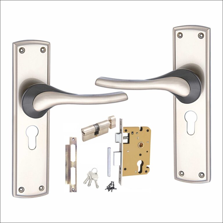 Heavy Duty Zinc Mortise Door Lock, Finish Satin Black (8 inch) (Office O-41)