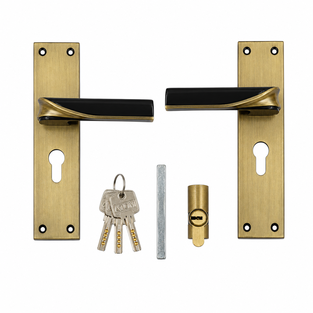 Heavy Duty Zinc Mortise Door Lock, Finish Brass Antique (8 inch) (O-56)