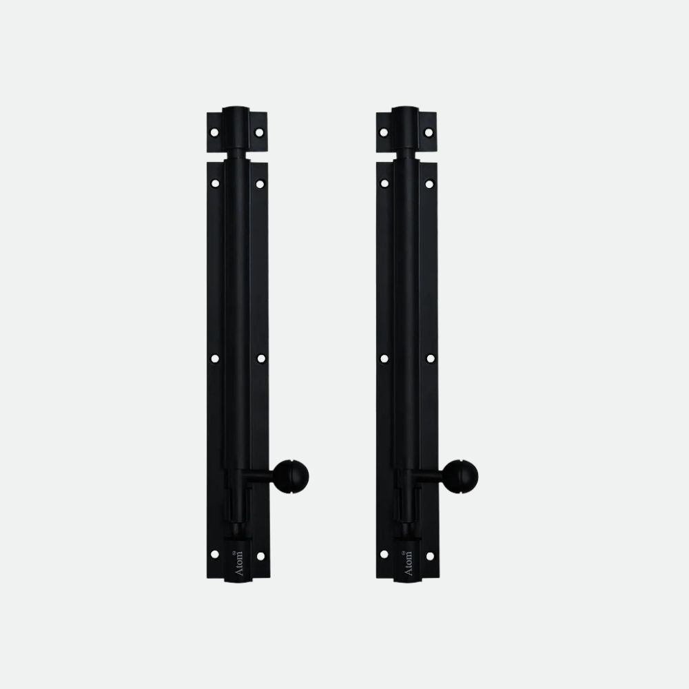 Aluminium Tower Bolt, Black Matt Finish (TB001)