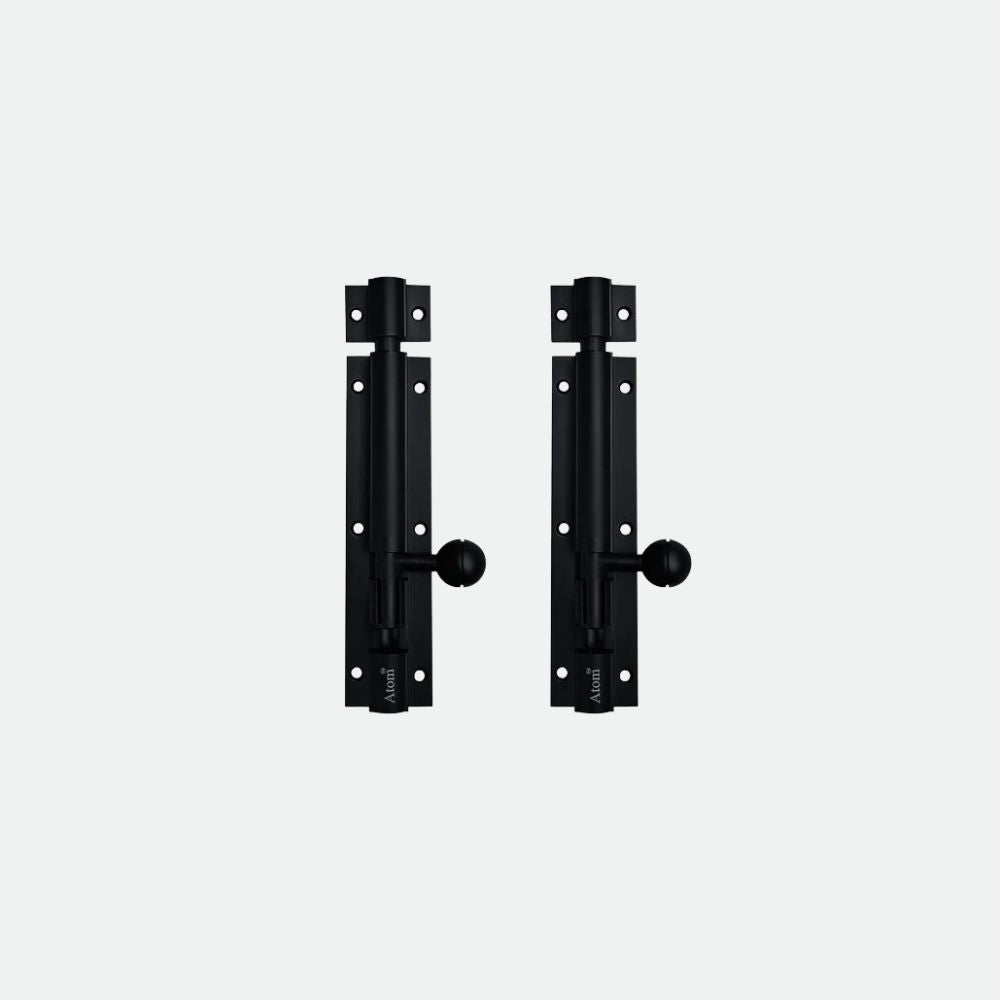 Aluminium Tower Bolt, Black Matt Finish (TB001)