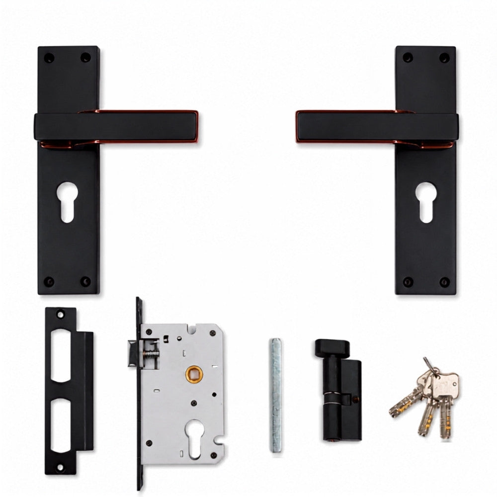Mortise Handle, Zamak/O-Series, Finish Coca Black with KY & CY (O-71)