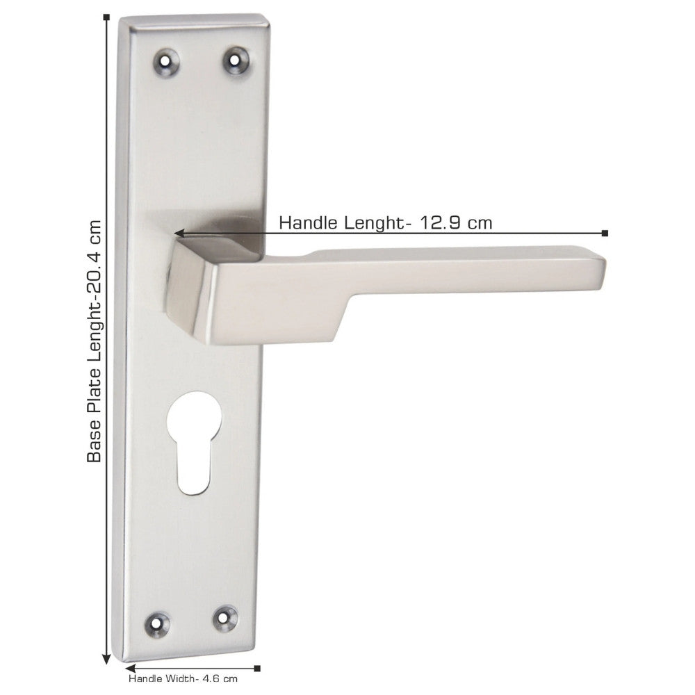 Heavy Duty Aluminium Mortise Door Lock, Silver Satin Finish (8 inch) (AL-61)