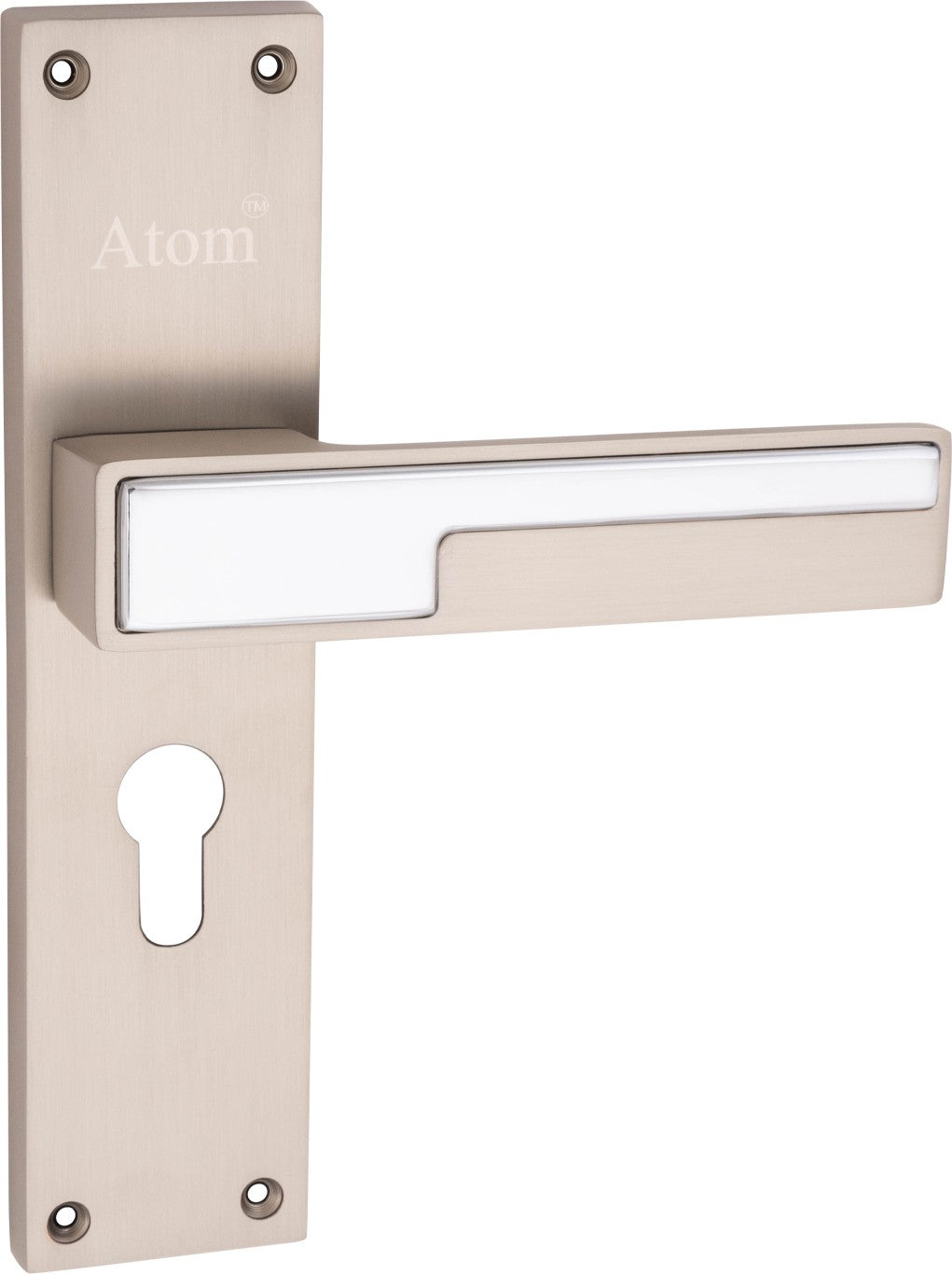 Heavy Duty Zinc Mortise Door Lock, Finish Silver Satin (8 inch) (Office O-47)