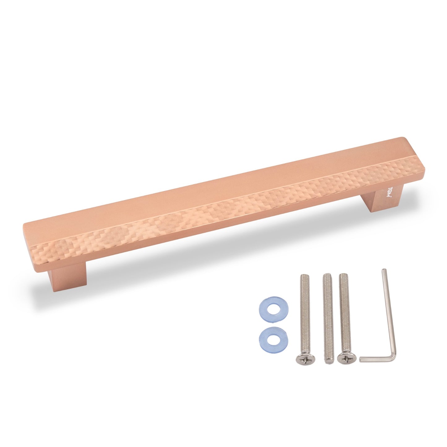 ATOM Walnut Main Door Pull Handle | Aluminium | PVD Rose Gold Finish | 1 Year Warranty