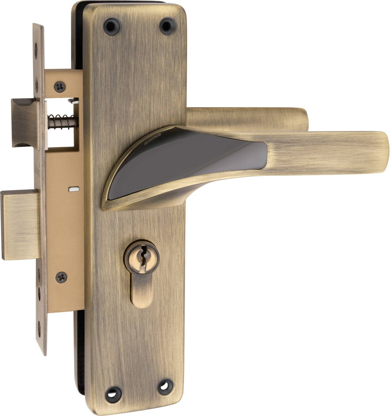 Heavy Duty Zinc Mortise Door Lock, Finish CPSatin (8 inch) (O-53)