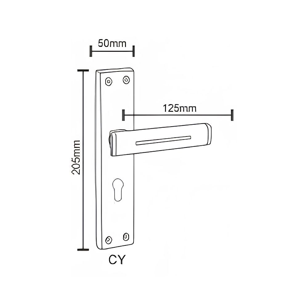 SS/G.O Series Mortice Finish Lever Handle (ZSM-A5)
