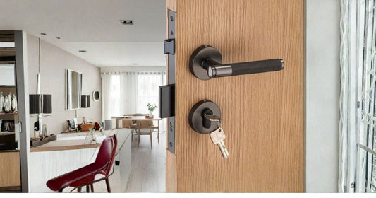 Main Door Hardware Set for Wooden Doors, Lock, Handle, Hinges and More