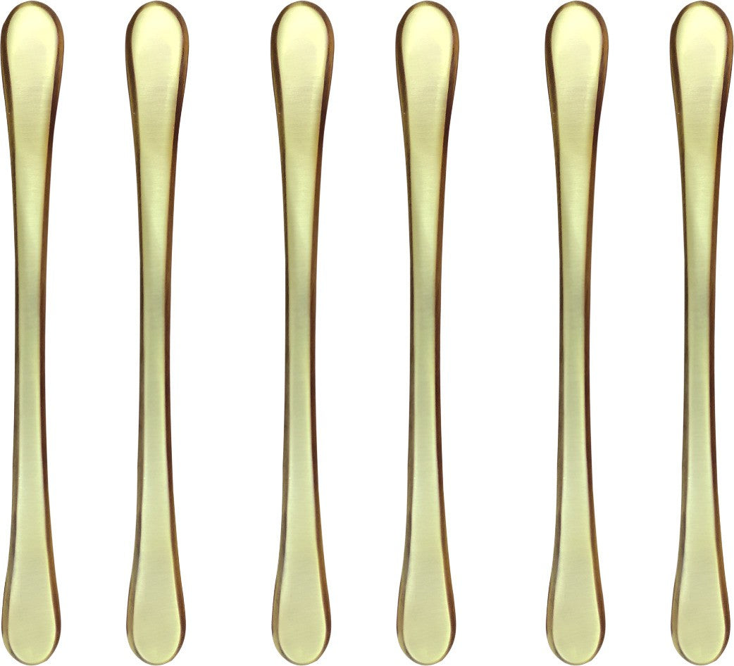 Zinc Cabinet Handle, Finish Black Matt, Brass Antique & CP (6 Pack) (CH548)