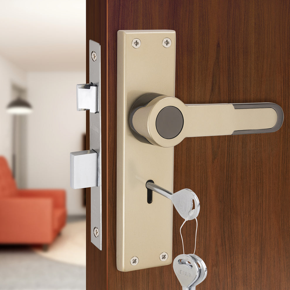Heavy Duty Zinc Mortise Door Lock, Satin Black Finish (8 inch) (O69 ...